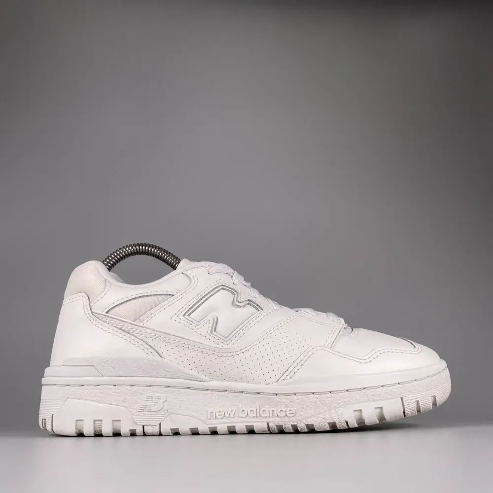 New Balance 550 Women's Size 8 Triple White Casual Sneakers Athletic Shoes EUC